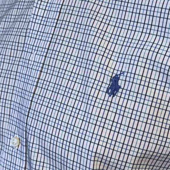 Ralph Lauren Dress Shirt Slim Fit Classic Windowpane Multi Check Plaid 15 32/33 - Picture 8 of 13